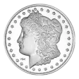 Highland Mint (HM) 1 Oz Morgan Design Silver Round