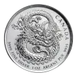 2019 1 oz Canadian Lucky Dragon High Relief Silver Coin