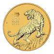 2022 Australia 1/20 oz Gold Lunar Tiger BU (Series III)