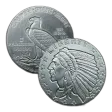 1 4 oz Incuse Indian Fractional Silver Round