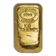 100 gram Gold Bar - Johnson Matthey-London (Grammes, Poured)