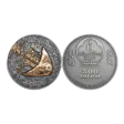 DIPLOCAULUS Evolution of Life 1 Oz Silver Coin 500 Togrog Mongolia 2020 Antique Finish