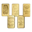 1 Gram Gold Bar/Coin/Round - Assorted Mint - .999+ Au