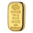 100 Gram PAMP Suisse Cast Gold Bar (w/ Assay)