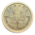 1/20 Oz Gold Canadian Maple Leaf - BU (Random Year, Sealed Packaging)