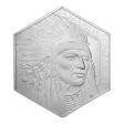 10 oz Bullion Works Buffalo Warrior Silver Hexagon Bar (New)