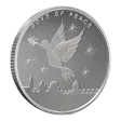 2025 1 oz The Holy Land Silver Dove Of Peace Round (BU)