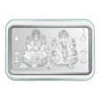 20 Gram Lakshmi Ganesha Silver Bar(Inc Assay Card) - Kundan
