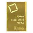 1/10th oz Gold Valcambi Suisse CombiBar .9999 Fine Gold