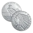 1 oz Incuse Indian Silver Round