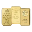 1 oz Gold Bar - Brand Varies (Not in Card)