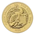 Pre-Owned 2024 UK Tudor Beasts Tudor Dragon 1oz Gold Coin