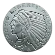 1/4 oz Silver Round Incuse Indian Design Golden State Mint