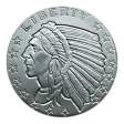 1/2 oz Silver Round Incuse Indian Design Golden State Mint