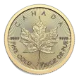 1/20 oz Gold Maple Leaf (Year Varies - Sealed)