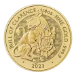 Pre-Owned 2023 UK Tudor Beasts Bull of Clarence 1/4oz Gold Coin