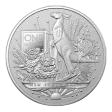 One Ounce 2022 Silver Australian Coat of Arms BU includes capsule