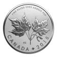 1/2 oz Pure Silver Coin - Maple Leaves (2018)