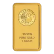 Kangaroo 5g Gold Minted Bar