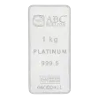 ABC 1kg Platinum Minted Bar