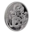2024 Asahi Lunar Dragon 1 Oz Silver Round (New)
