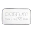 Johnson Matthey Platinum 50g Minted Bar In Sleeve - Pre-Owned