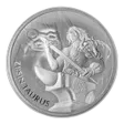 2021 South Korea 1 oz Silver ZI:SIN Taurus BU
