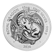 2026 10 oz United Kingdom Tudor Beasts "The Royal Dragon" Silver Bullion Coin