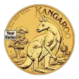 1/2 Oz Australia Kangaroo Gold Coin - BU (Random Year)