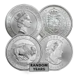 1.25 Oz Silver Coins Gov't Minted (Random Design and Date)