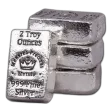 2 oz .999 Fine Silver Bar - Monarch Poured Lil' Chunky