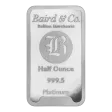 1/2oz Platinum Bar Minted 9995