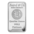 1/4oz Platinum Bar Minted 9995