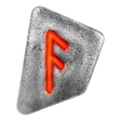 Germania Mint Ansuz Rune 1 oz Cast Silver Bar (.999)