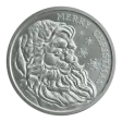 2025 1 Oz Silver Round Christmas Santa Golden State Mint