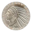 5 Oz Silver Round Incuse Indian Design Golden State Mint