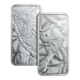 10 oz. Golden State Mint Silver Bar Bull/Bear - .999 Fine