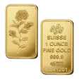 1oz PAMP Rosa Gold Bar