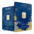 0.5g PAMP Gold Zodiac Aquarius Bar