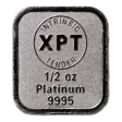 Intrinsic Tender Platinum XPT Elemental Minted bar 1/2oz