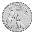 2oz Silver Perth Mint Year of the Rabbit (2023)