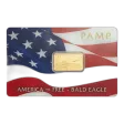 5 Gram PAMP America the Free Bald Eagle Pure Gold Bar