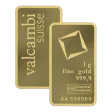 1 Gram Valcambi Minted Gold Bar