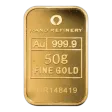 50g Gold Rand Refinery Minted Bar