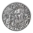 Mason Mint Vikings 1oz Antique Finish Silver Round
