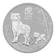 Pre-Owned 2022 Australian Lunar Tiger 1oz Silver Coin - VAT Free