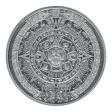 1/10 Oz Silver Round Aztec Calendar