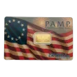 2.5 gram Gold Bar - PAMP 250th Anniversary of the USA