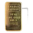 10 oz Credit Suisse Gold Bullion Bar (Pre-Owned in Good Condition)