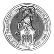 2020 Queen's Beasts 'Yale of Beaufort' 1 oz Platinum Bullion Coin - Pre-Owned